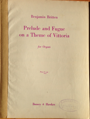Britten, Benjamin - Prelude and Fugue on a Theme of Vittoria