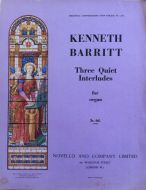 Barritt, Kenneth - Three Quiet Interludes