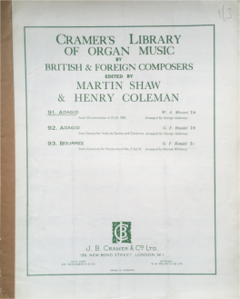 Mozart, W.A. - Adagio in B minor (K. 540)