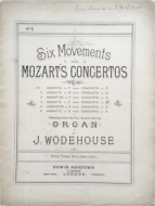 Mozart, W.A. - Andante in G from Concerto in D