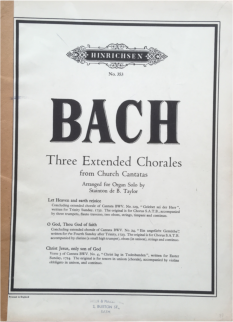 Bach, J.S. - Three Extended Chorales from Church Cantatas - New ...